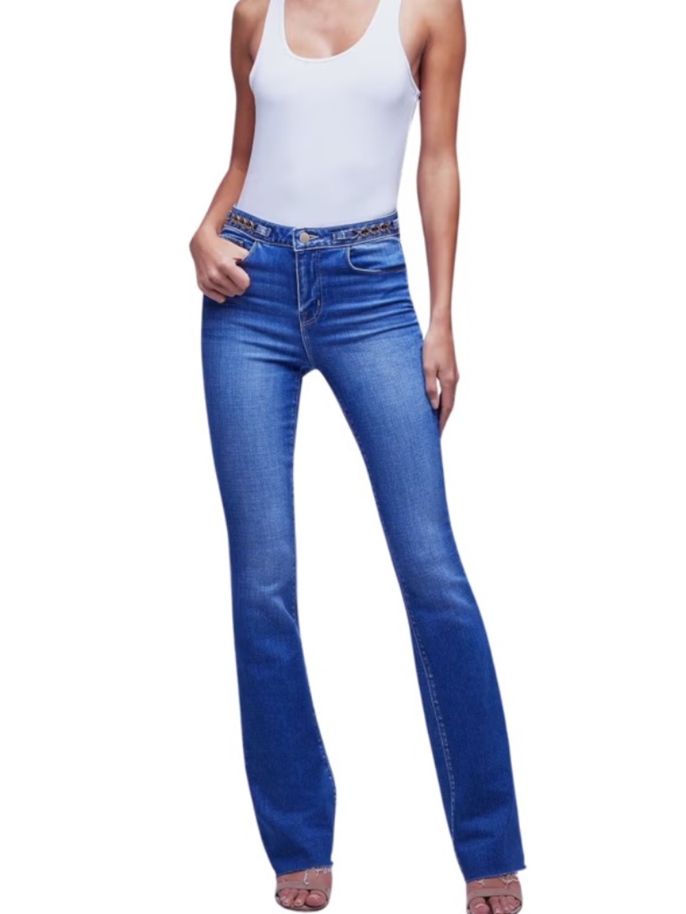 Ruth Jean Color: Century w/ gold chain on pockets - Size 27